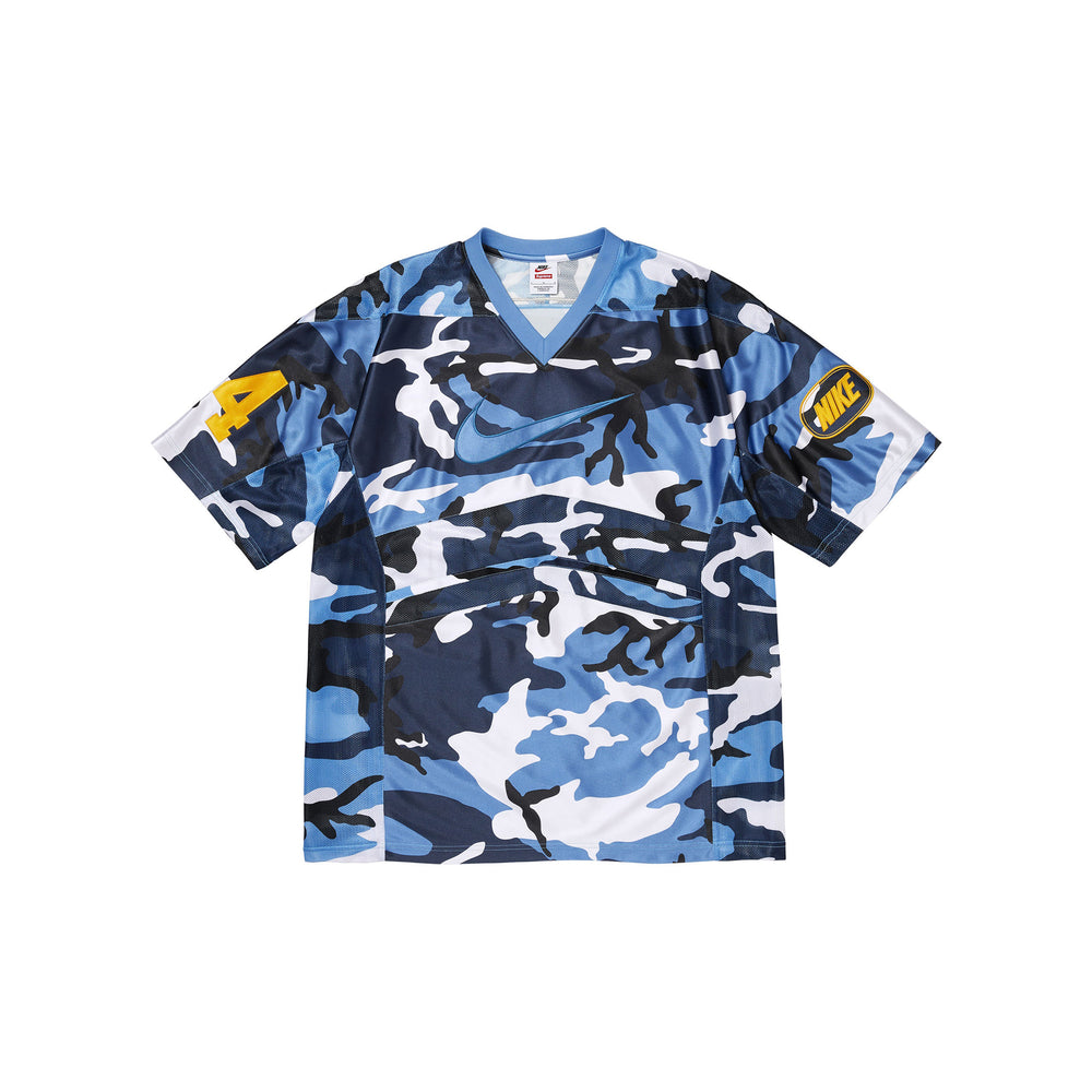 Supreme Nike Football Jersey Blue Camo (FW26)