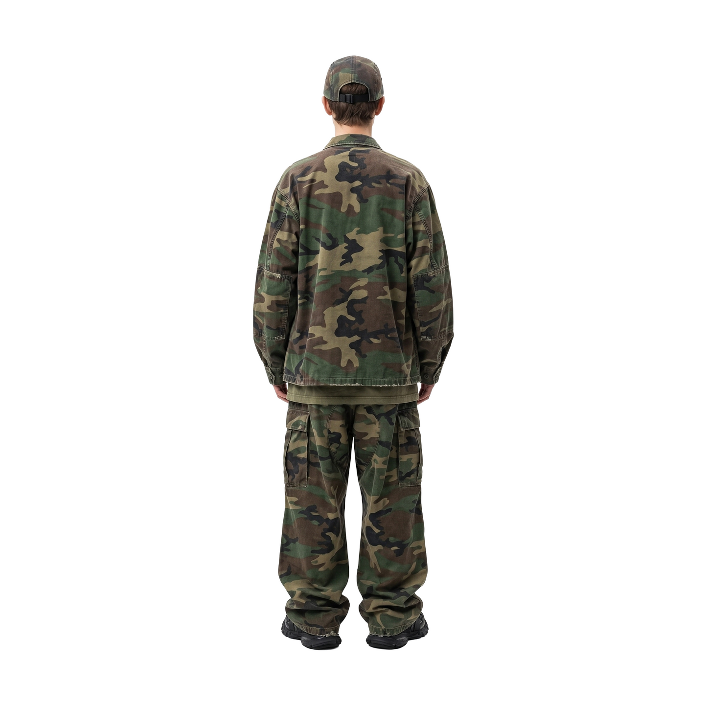 Supreme Overdysed Camp Cap Woodland Camo (SS26)