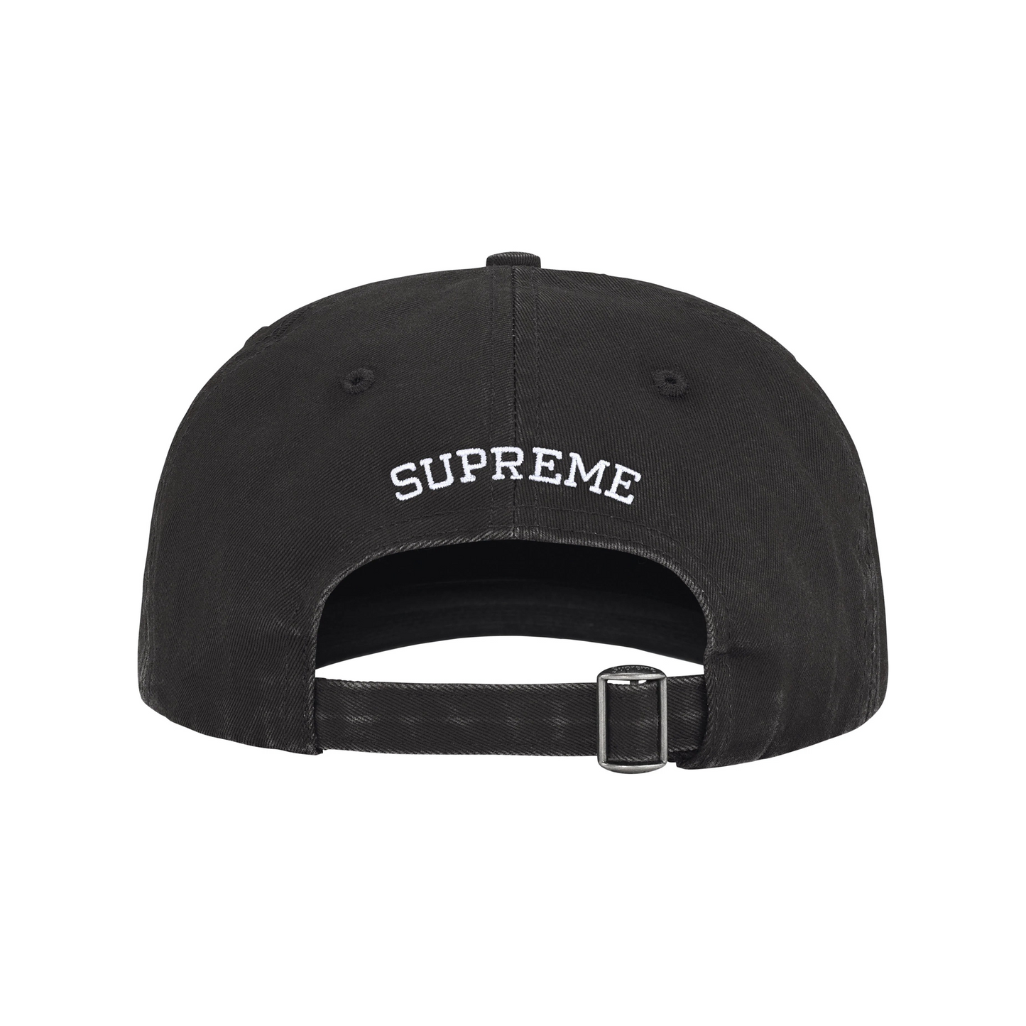 Supreme Pigment Coated 2-Tone S Logo 6-Panel Cap Black (FW25)