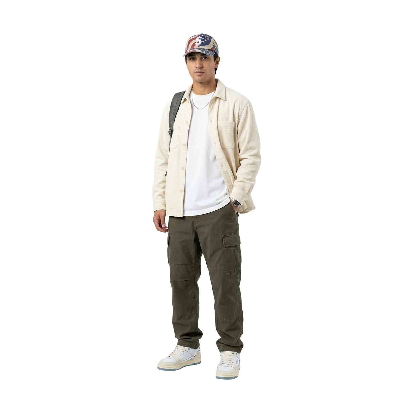 Supreme Pigment Coated S Logo 6-Panel Cap Flag (SS26)