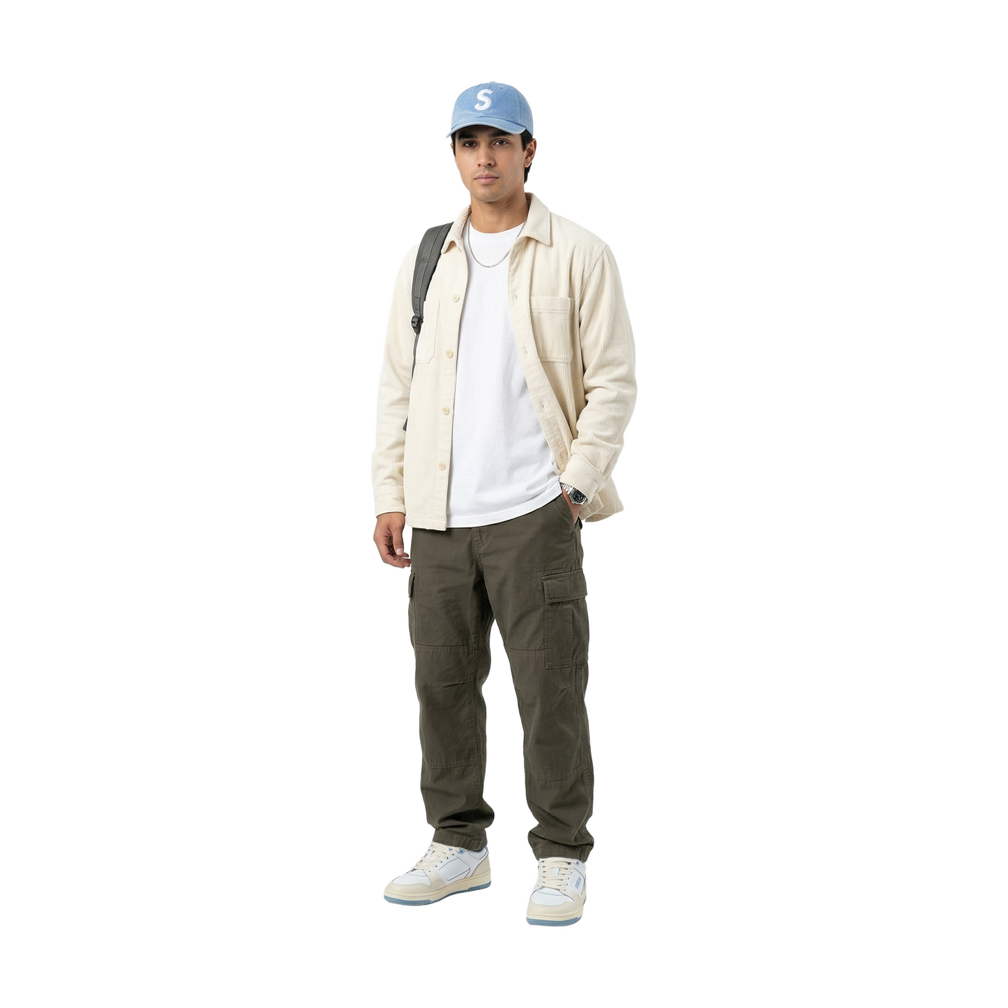 Supreme Pigment Coated S Logo 6-Panel Cap Light Blue (SS26)