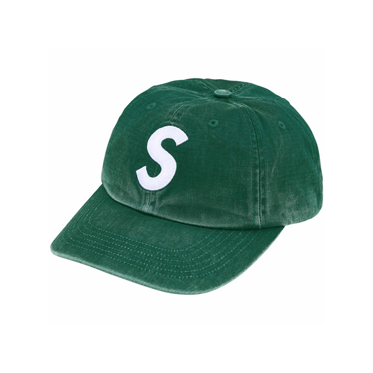 Supreme Pigment Coated S Logo 6 Panel Cap Dark Green (SS25)