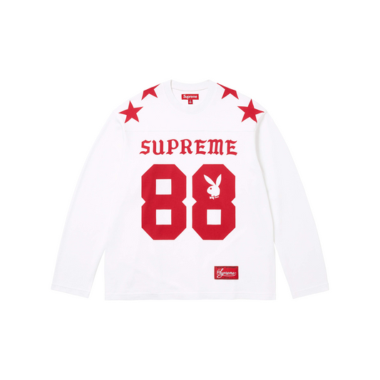 Supreme x Playboy® Long Sleeved Football Tee White (SS26)