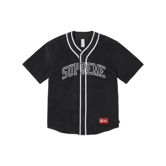 Supreme Polartec Baseball Jersey Black (FW24)