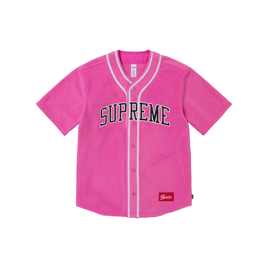 Supreme Polartec Baseball Jersey Pink (FW24)