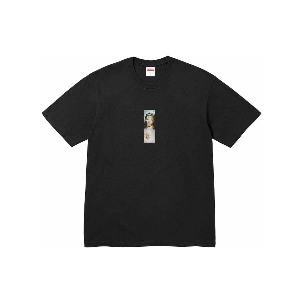 Supreme Prayer Card Box Logo Tee Black (FW26)