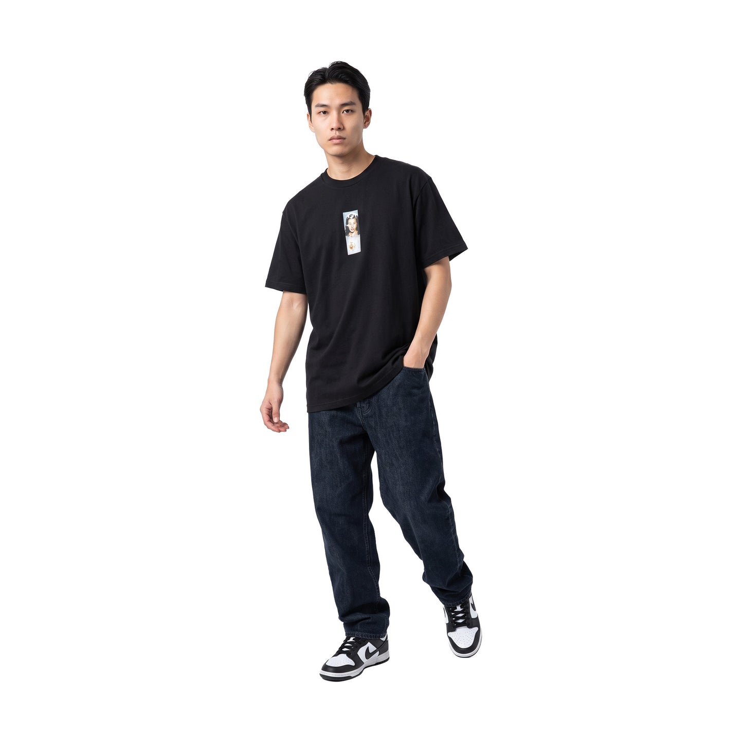Supreme Prayer Card Box Logo Tee Black (FW26)