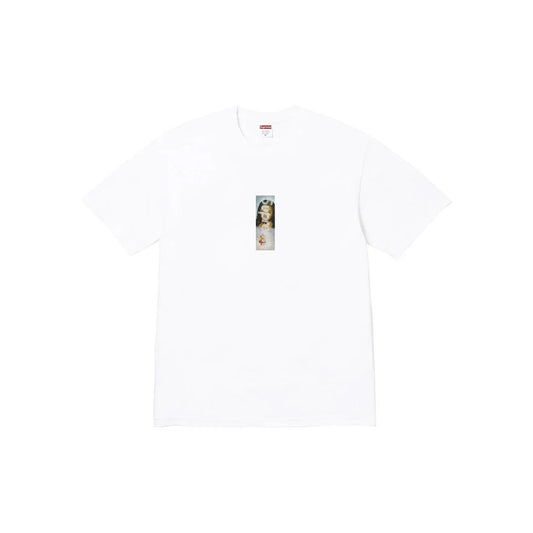 Supreme Prayer Card Box Logo Tee White (FW26)