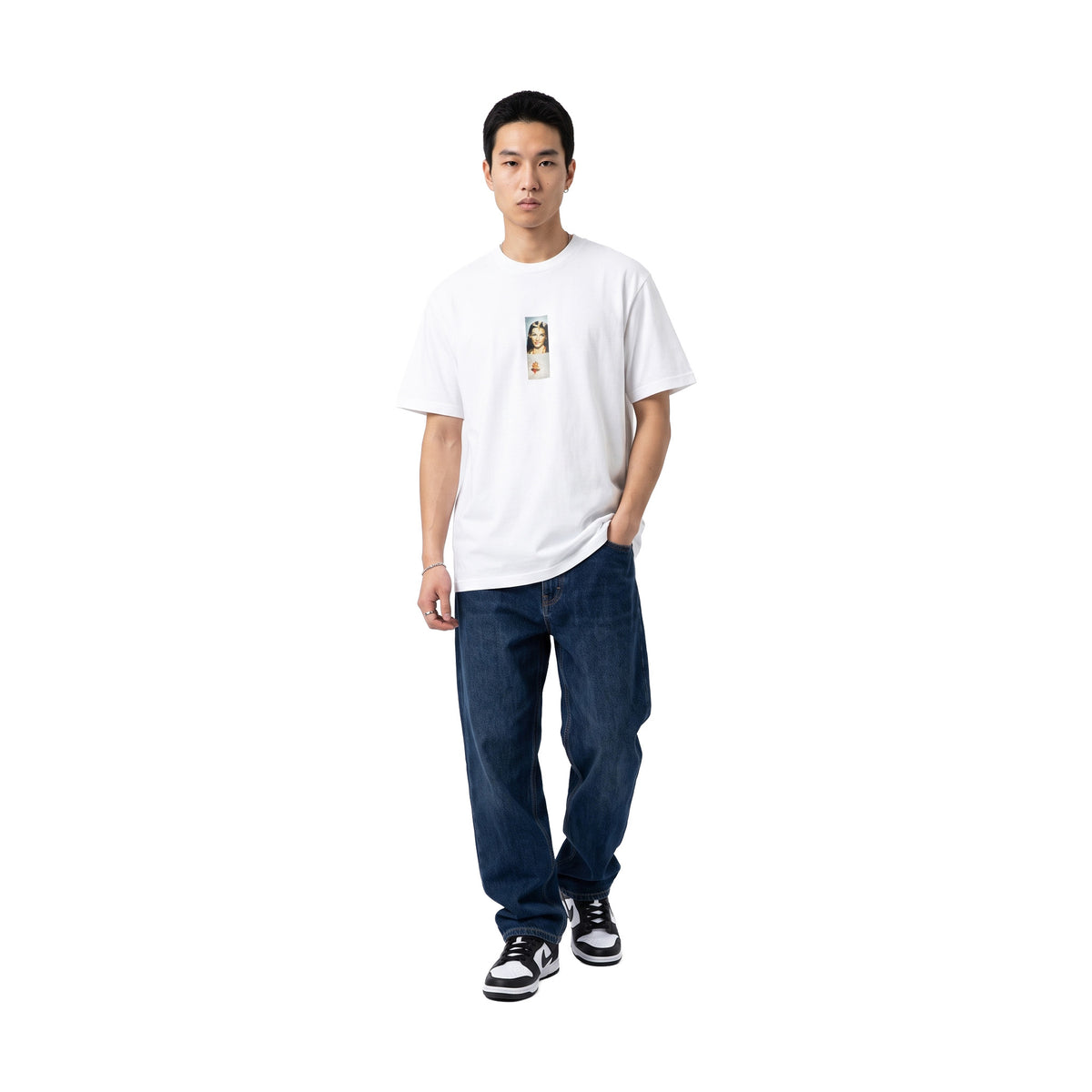 Supreme Prayer Card Box Logo Tee White (FW26)
