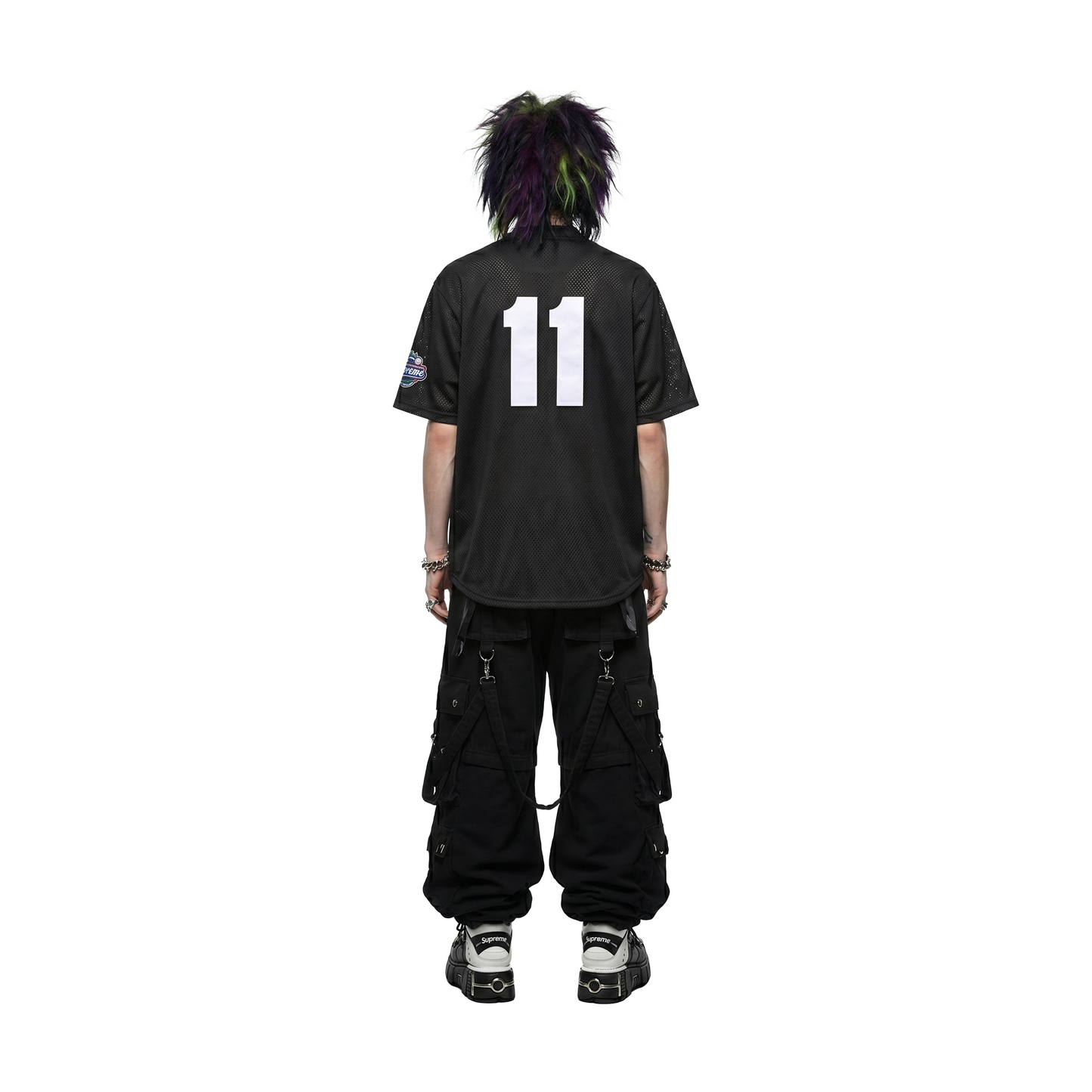 Supreme S Logo Baseball Henley Jersey Black (SS25)