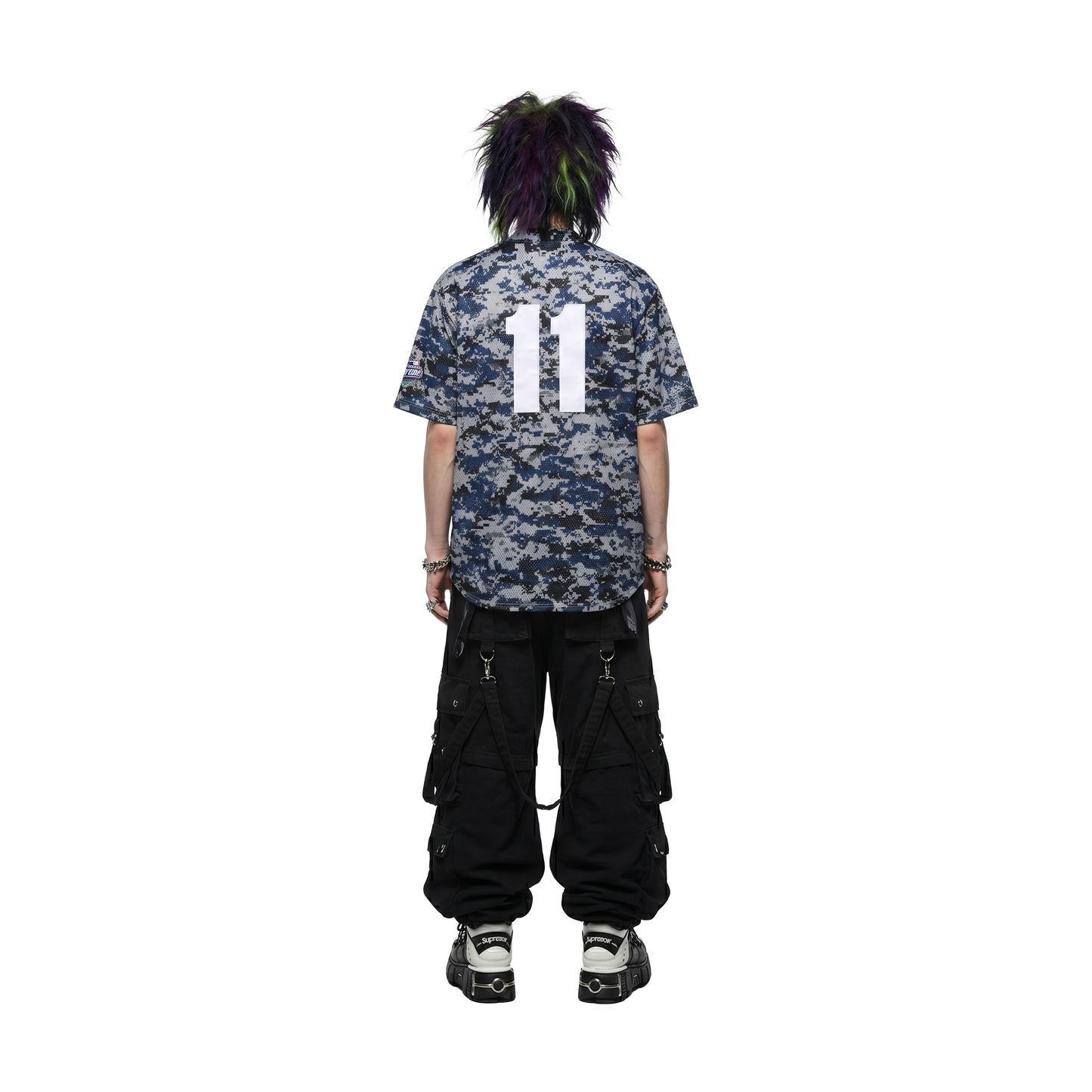 Supreme S Logo Baseball Henley Jersey Digi Camo (SS25)