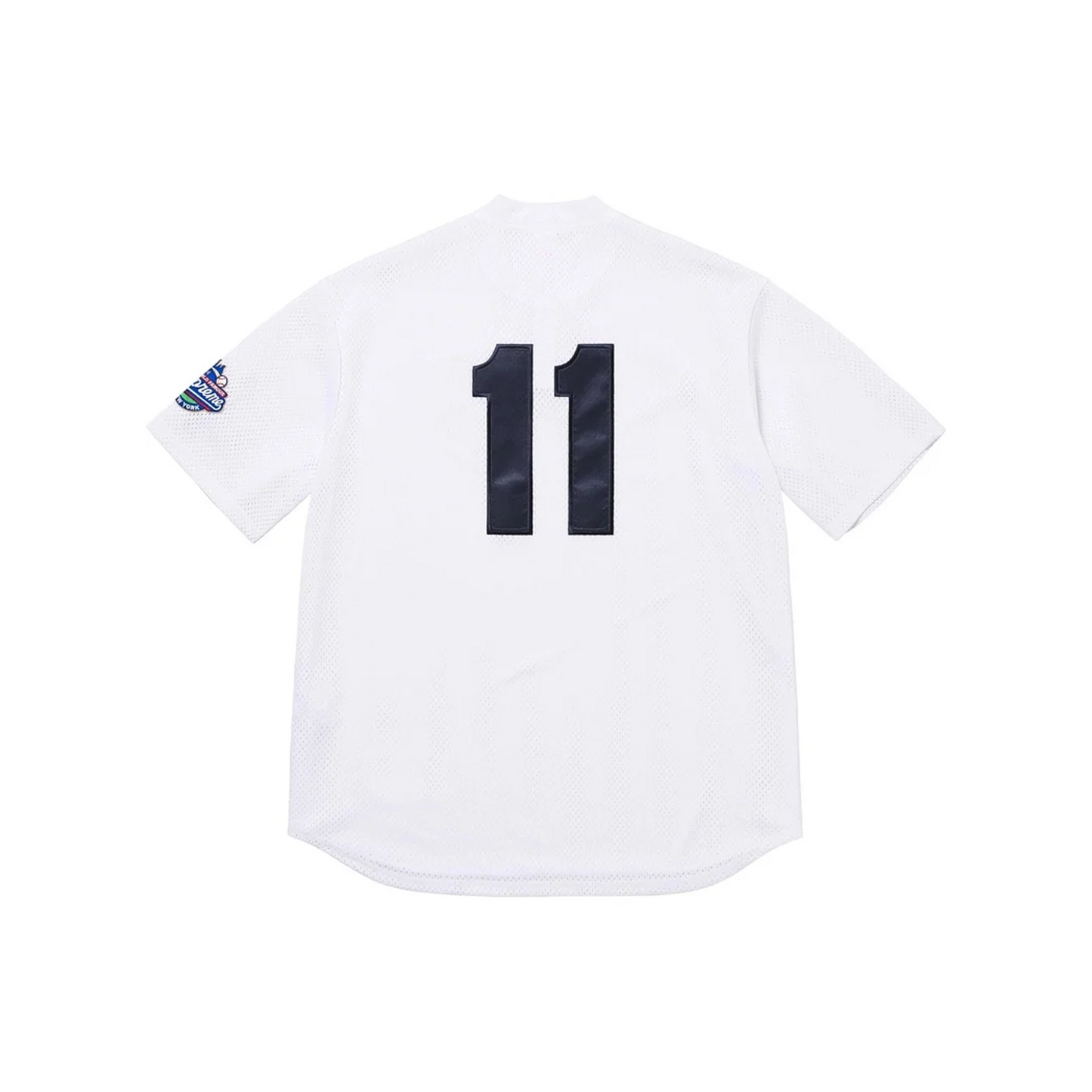 Supreme S Logo Baseball Henley Jersey White (SS25)