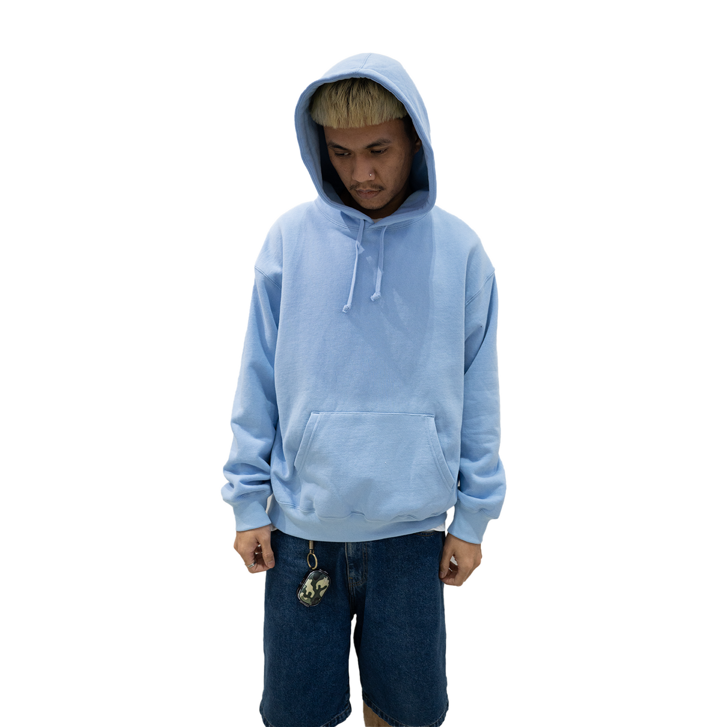 Supreme Satin Appliqué Hoodie Light Blue (FW24)