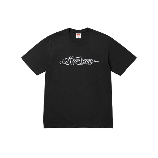 Supreme Script Tee Black (FW24)