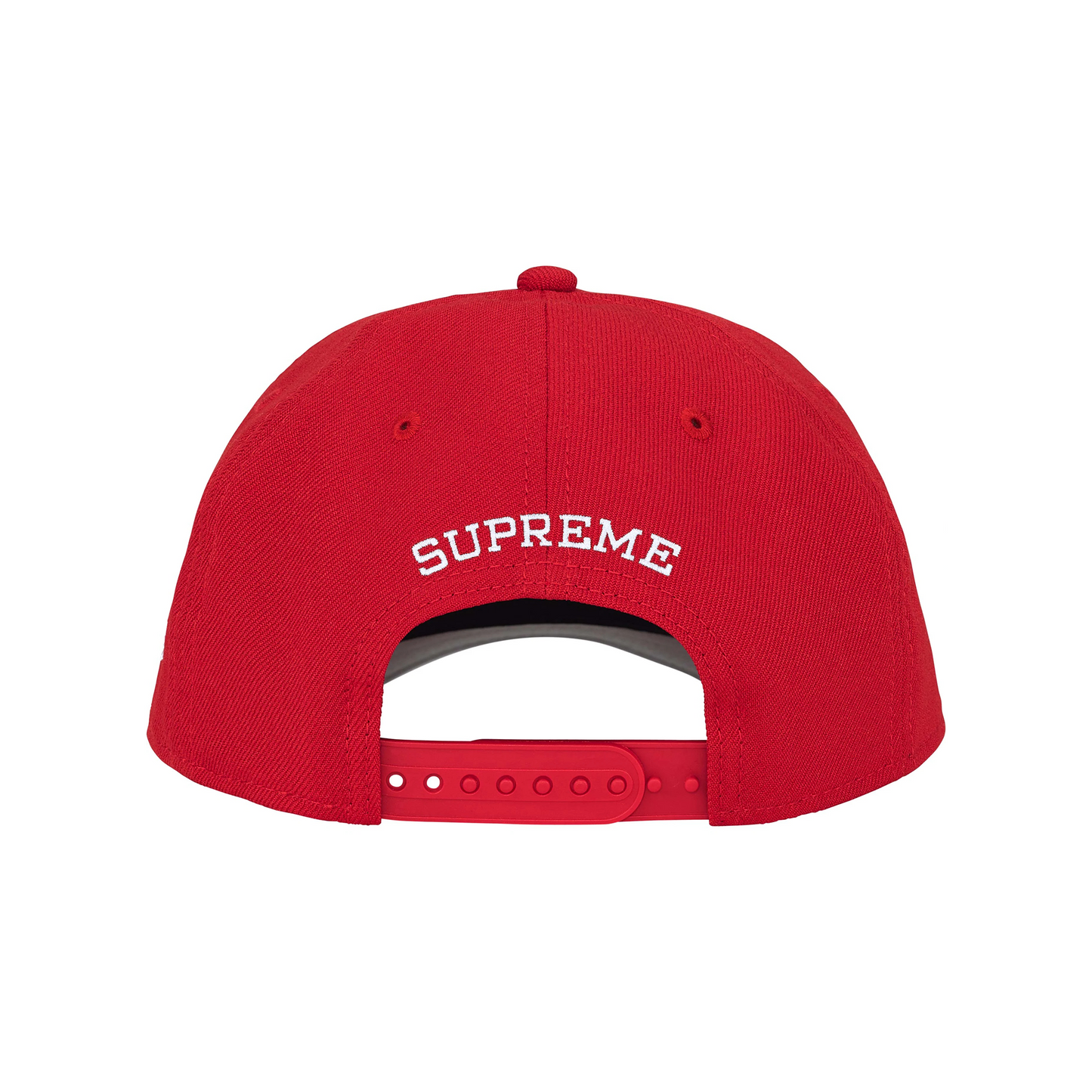 Supreme Sharp Spellout Adjustable New Era Cap Red (FW25)