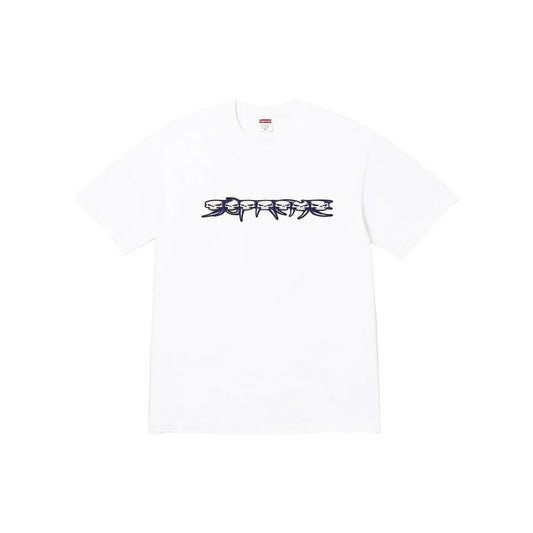 Supreme Skulls Spellout Tee White (FW26)