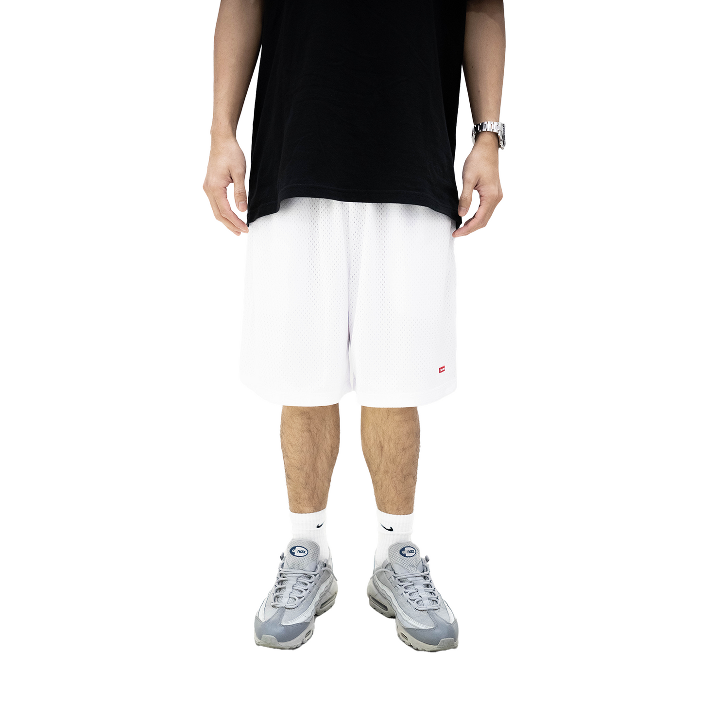 Supreme Small Box Baggy Mesh Short White (SS24)