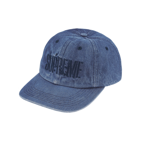 Supreme Splatter 6-Panel Blue Denim (FW25)