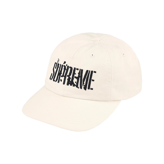 Supreme Splatter 6-Panel Cap Natural (FW25)