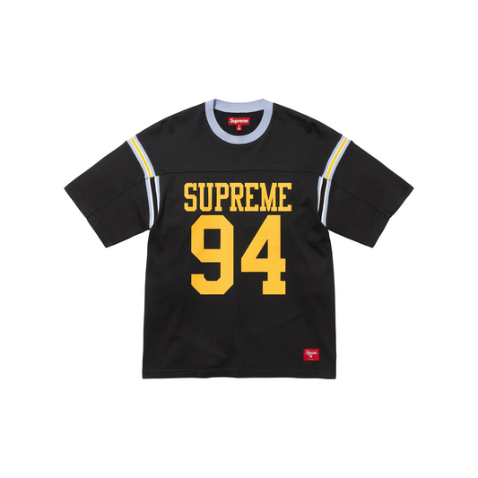 Supreme Split Short Sleeved Football Tee Black (SS25)