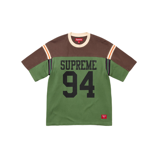 Supreme Split Short Sleeved Football Tee Green (SS25)