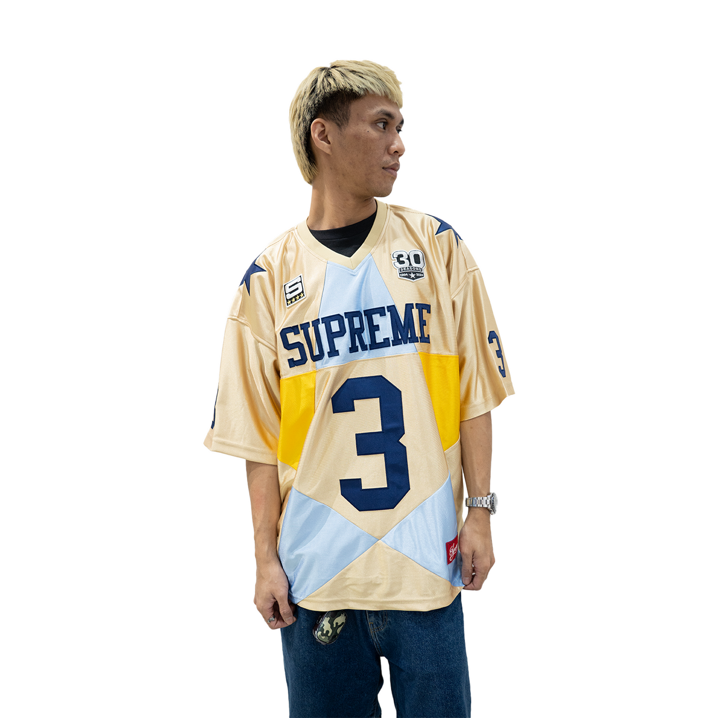 Supreme Star Football Jersey Gold (FW24)