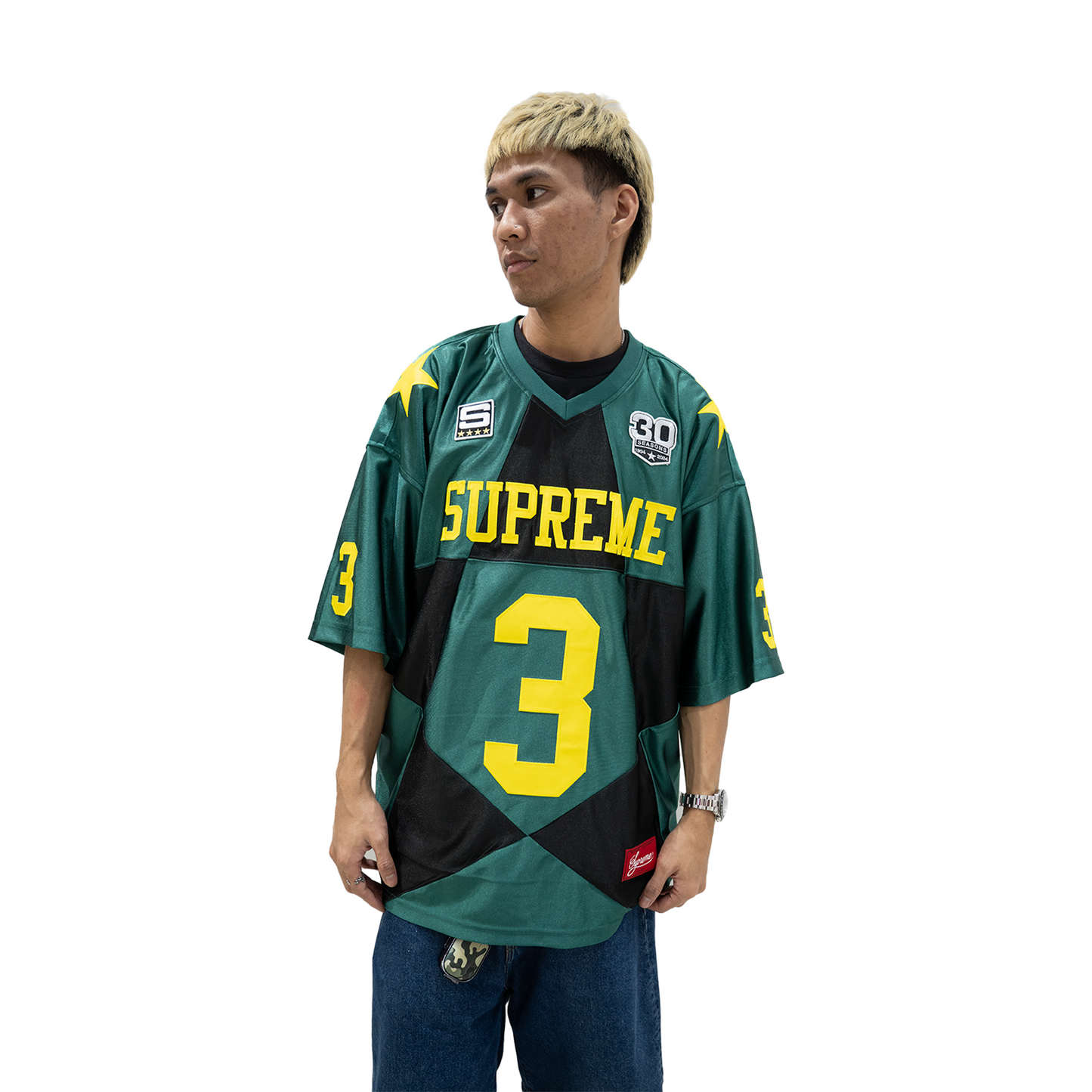 Supreme Star Football Jersey Green (FW24)