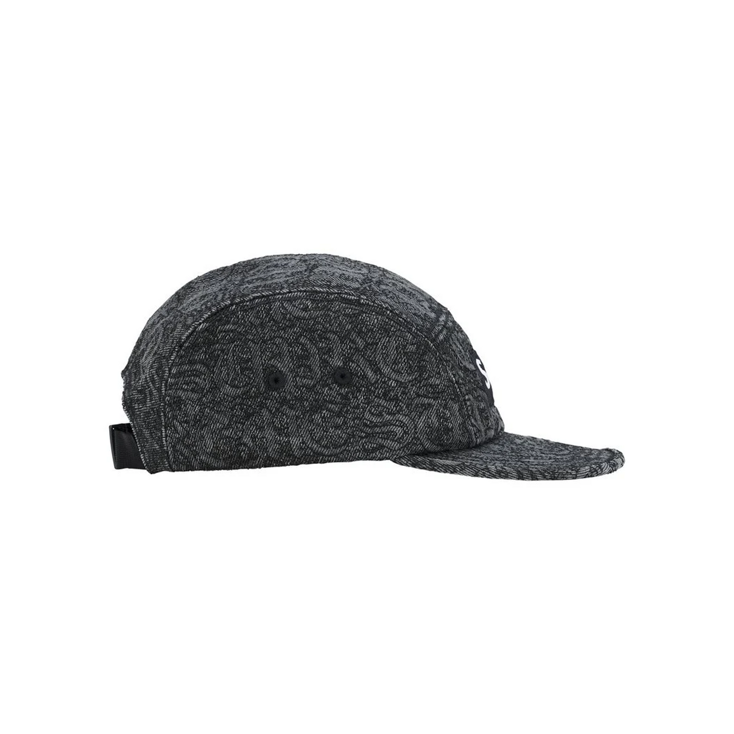 Supreme Stitched Old English Denim Camp Cap Black (SS26)