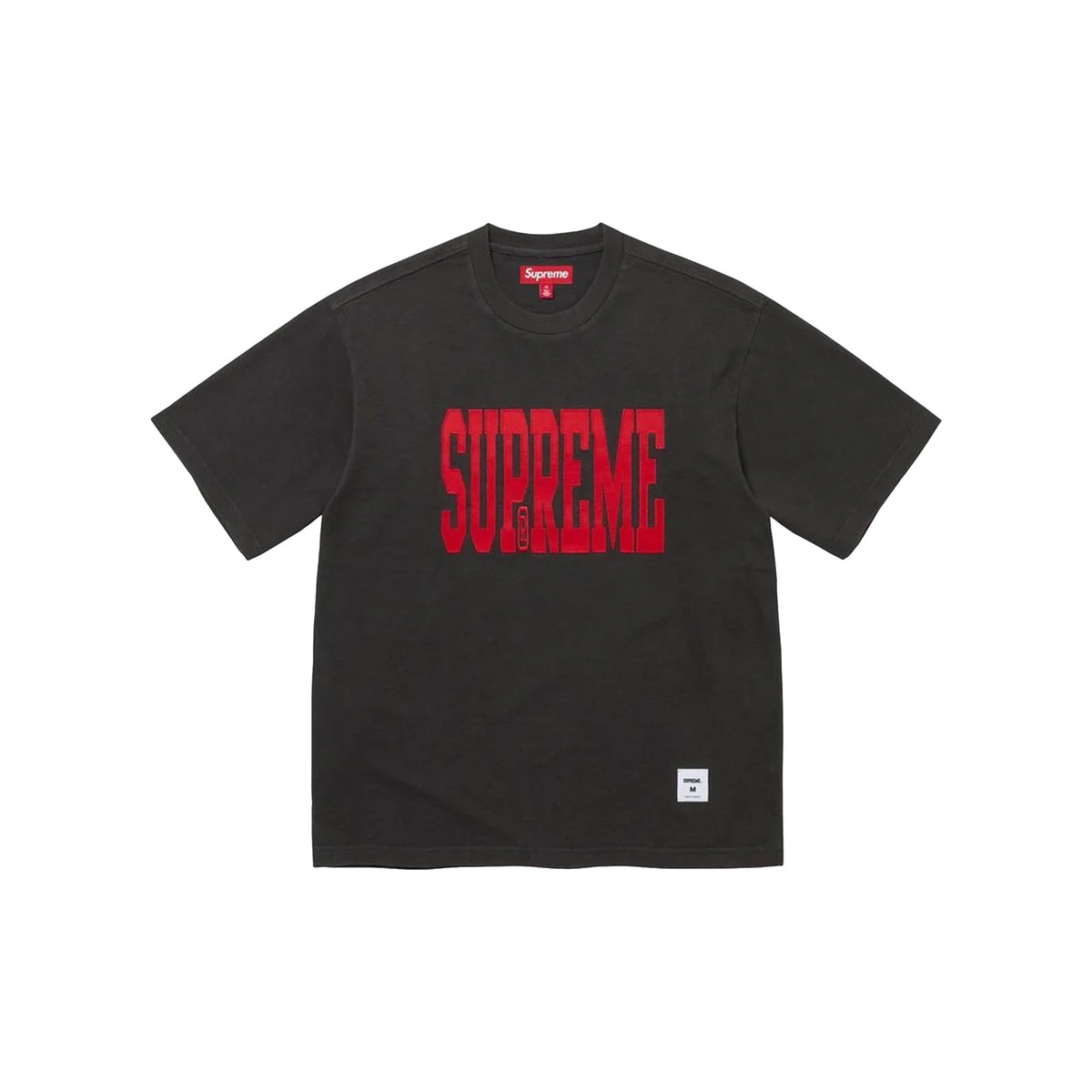 Supreme Stretch Appliqué Short Sleeved Tee Black (FW26)