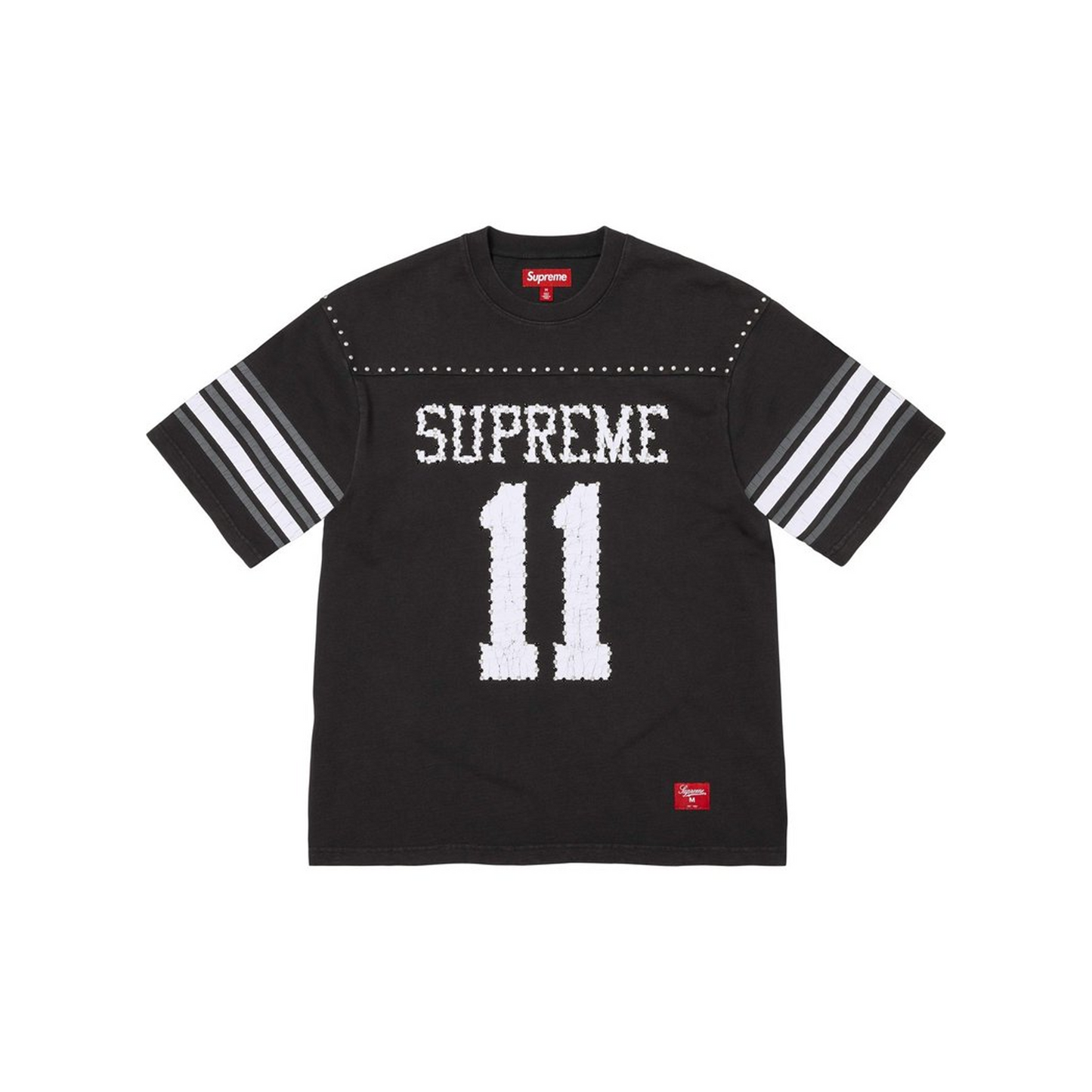 Supreme Studded Short Sleeved Football Tee Black (SS26)