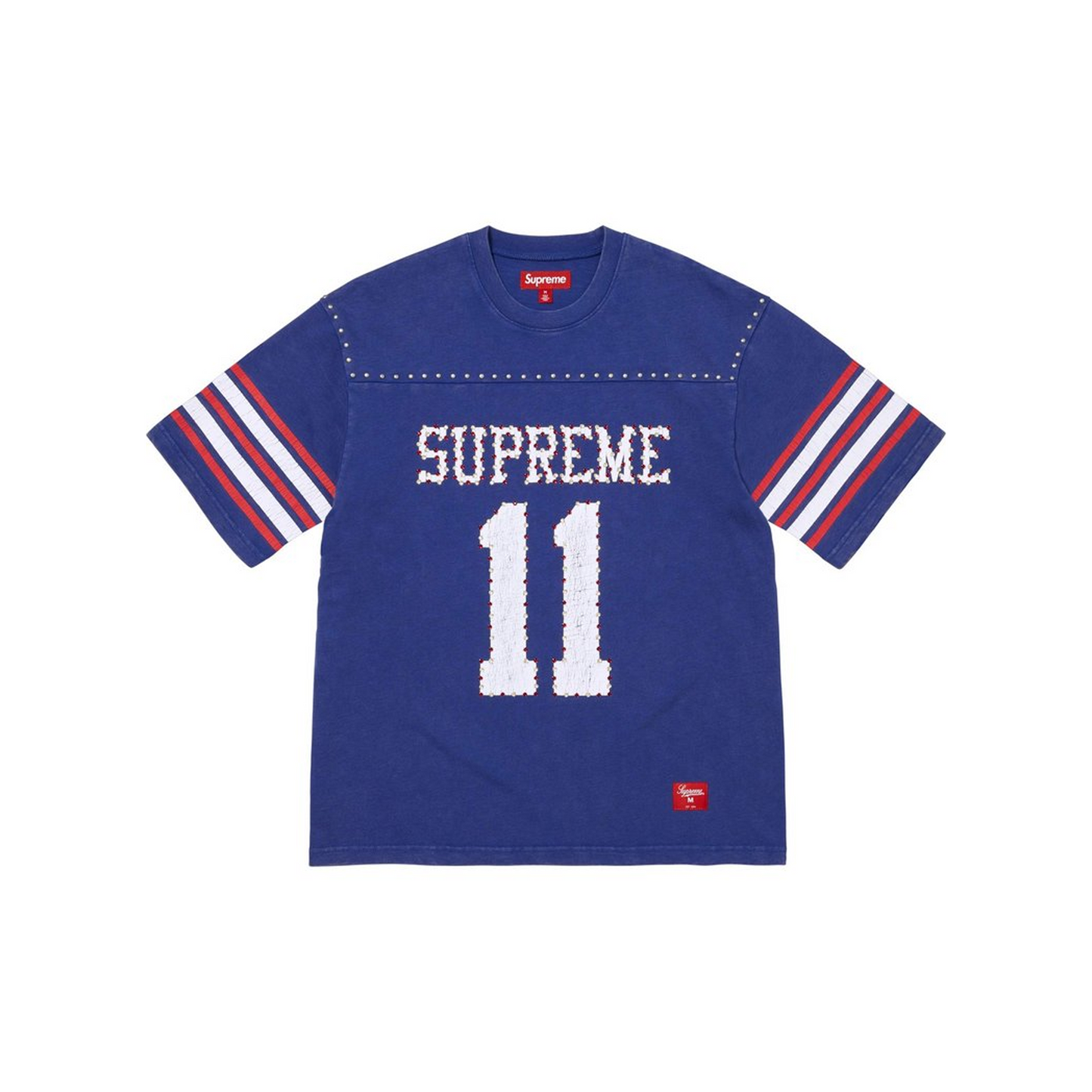 Supreme Studded Short Sleeved Football Tee Blue (SS26)