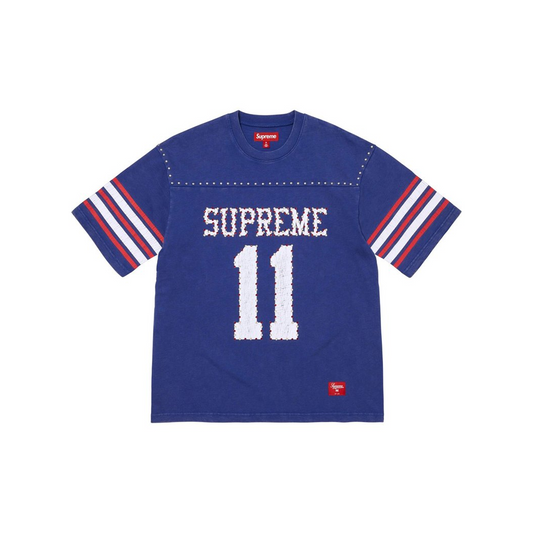 Supreme Studded Short Sleeved Football Tee Blue (SS26)