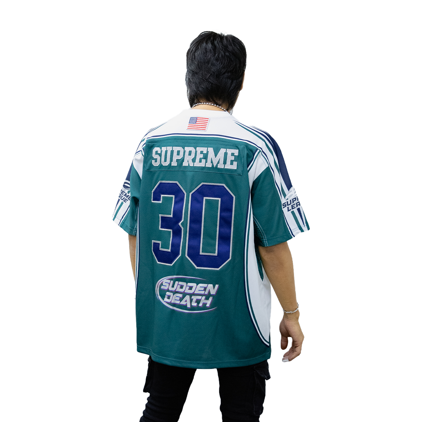 Supreme Sudden Death Football Jersey Teal (SS24)