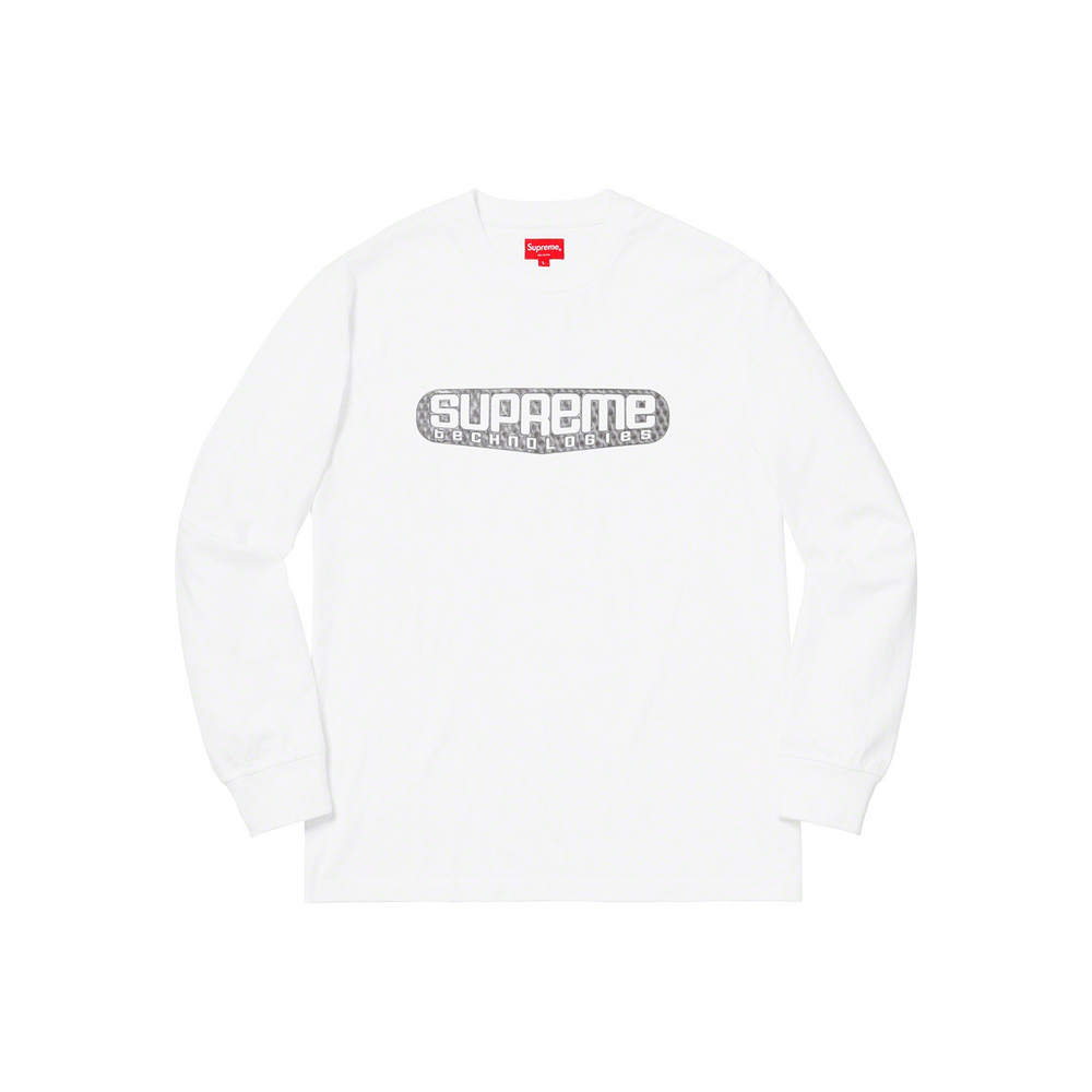 Supreme Tech Long Sleeved Tee White (SS19)