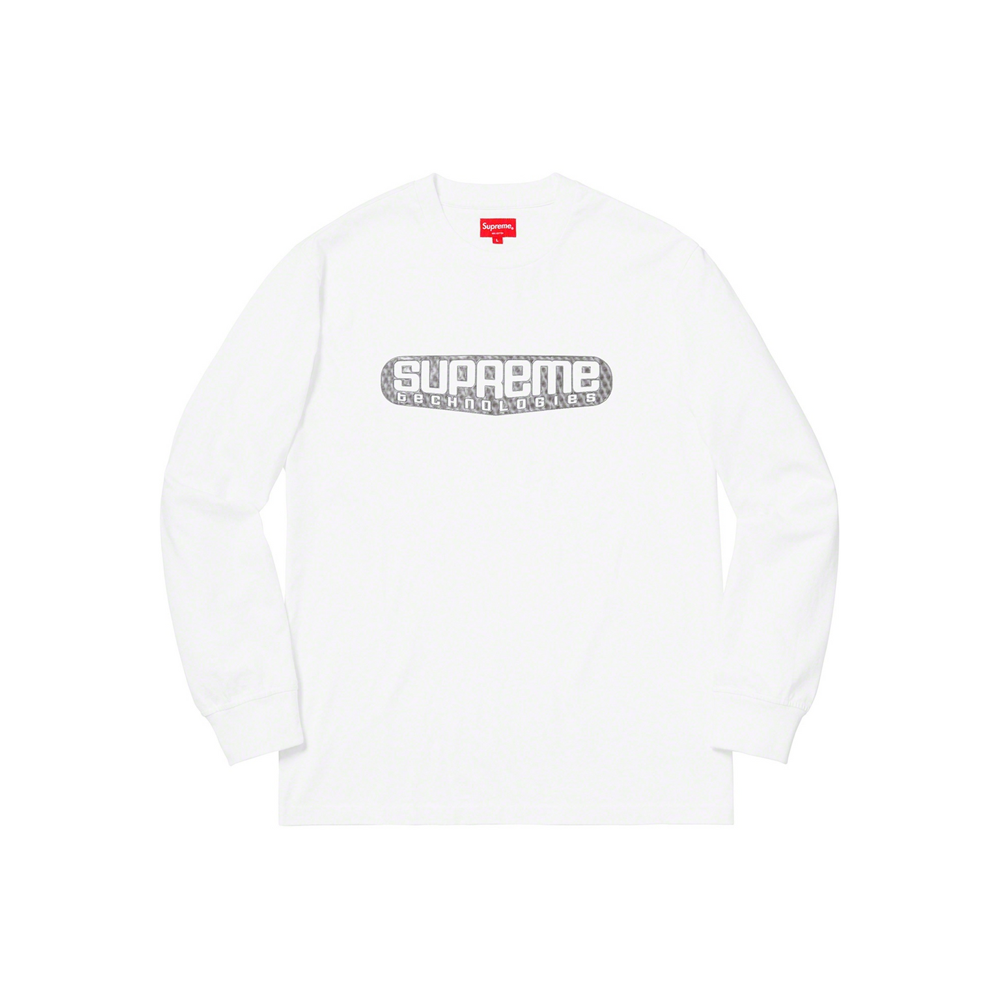 Supreme Tech Long Sleeved Tee White (SS19)