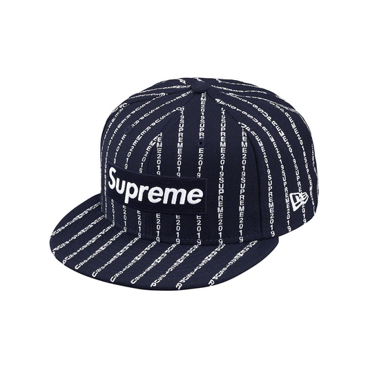 Supreme Text Stripe New Era® Cap Navy (SS19)
