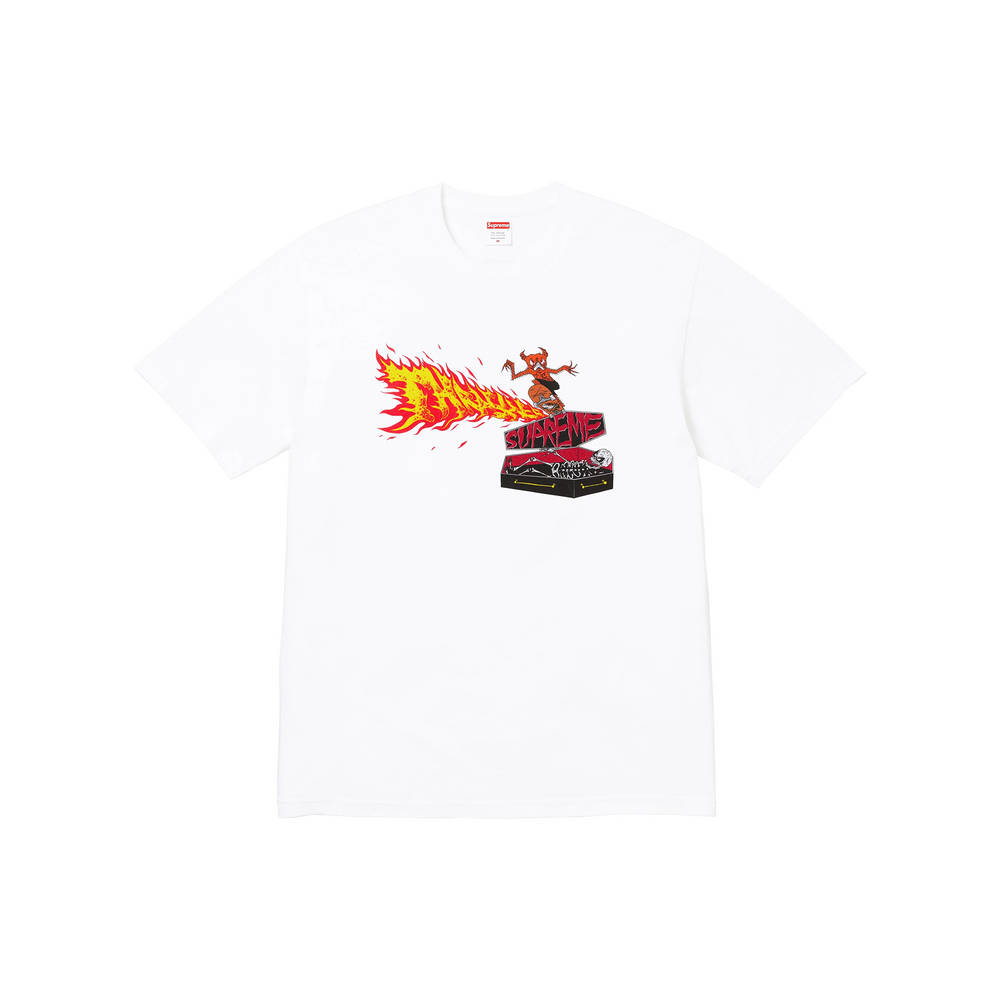 Supreme Thrasher Back Tail Tee White (FW24)