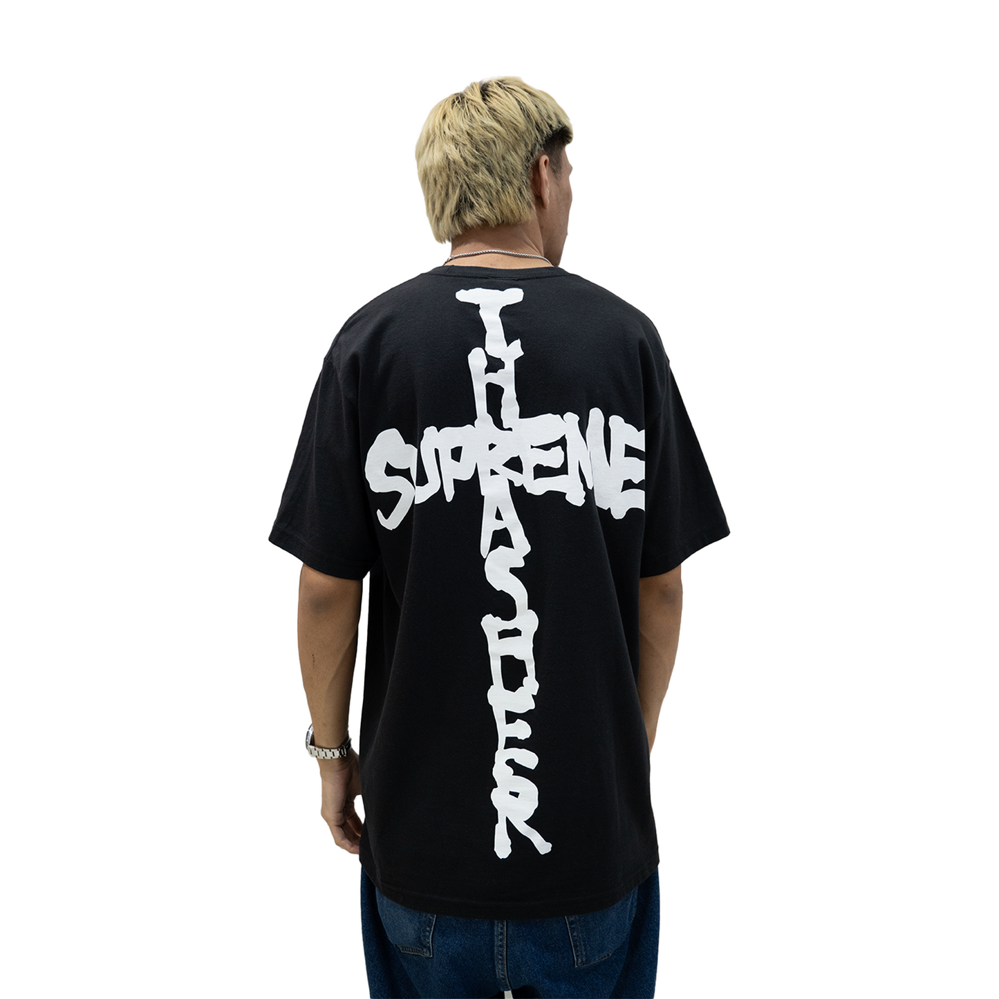 Supreme Thrasher Cross Tee Black (FW24)