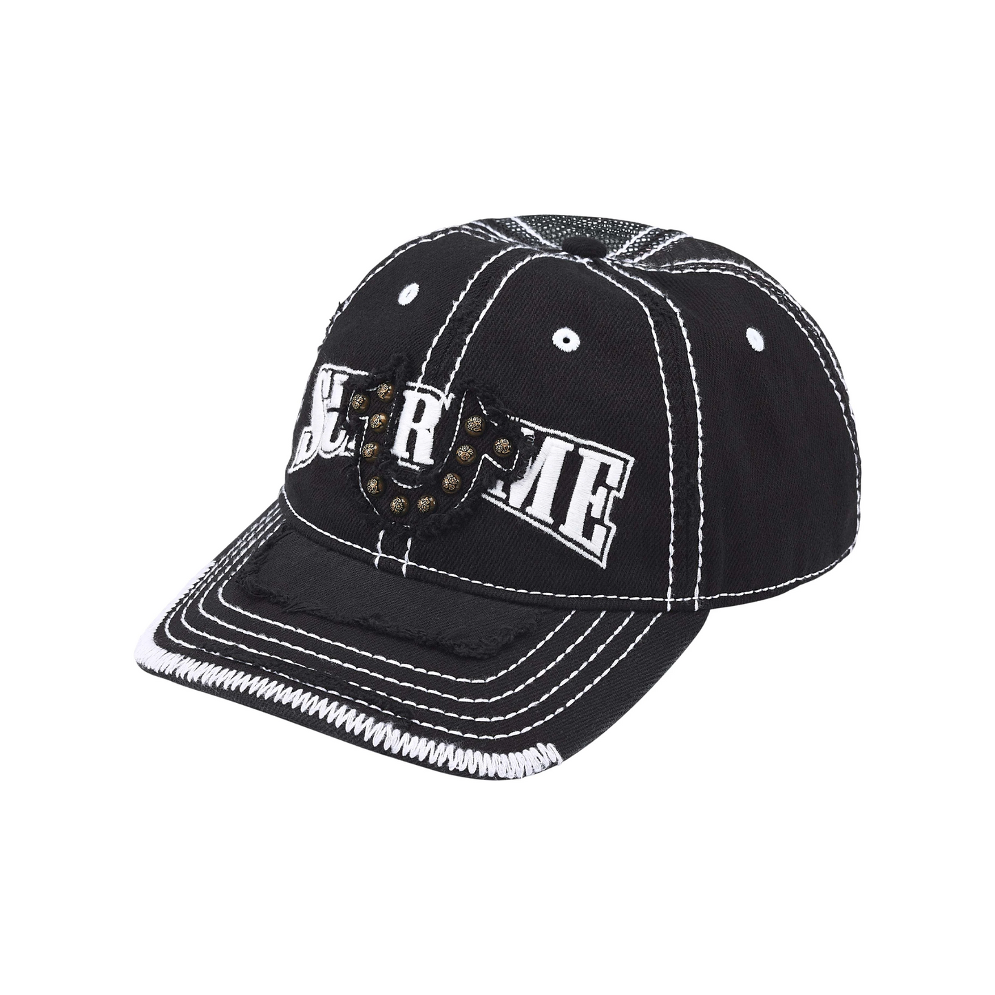 Supreme True Religion Mesh Back 6-Panel Cap Black (FW25)