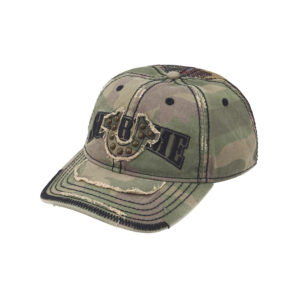 Supreme True Religion Mesh Back 6-Panel Cap Olive Camo (FW25)