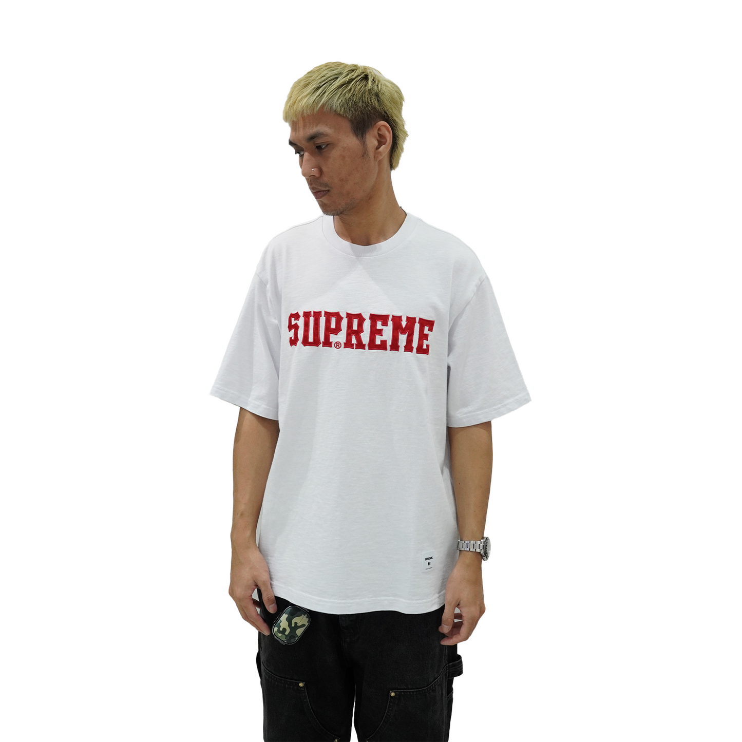 Supreme Twill Appliqué Tee White (FW24)