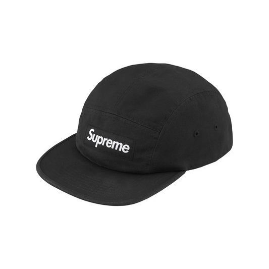 Supreme Washed Chino Twill Camp Cap Black (SS26)