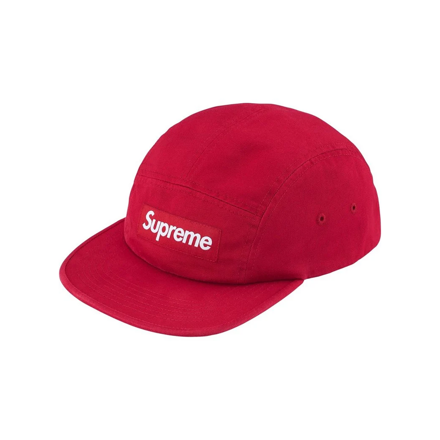 Supreme Washed Chino Twill Camp Cap Red (SS26)