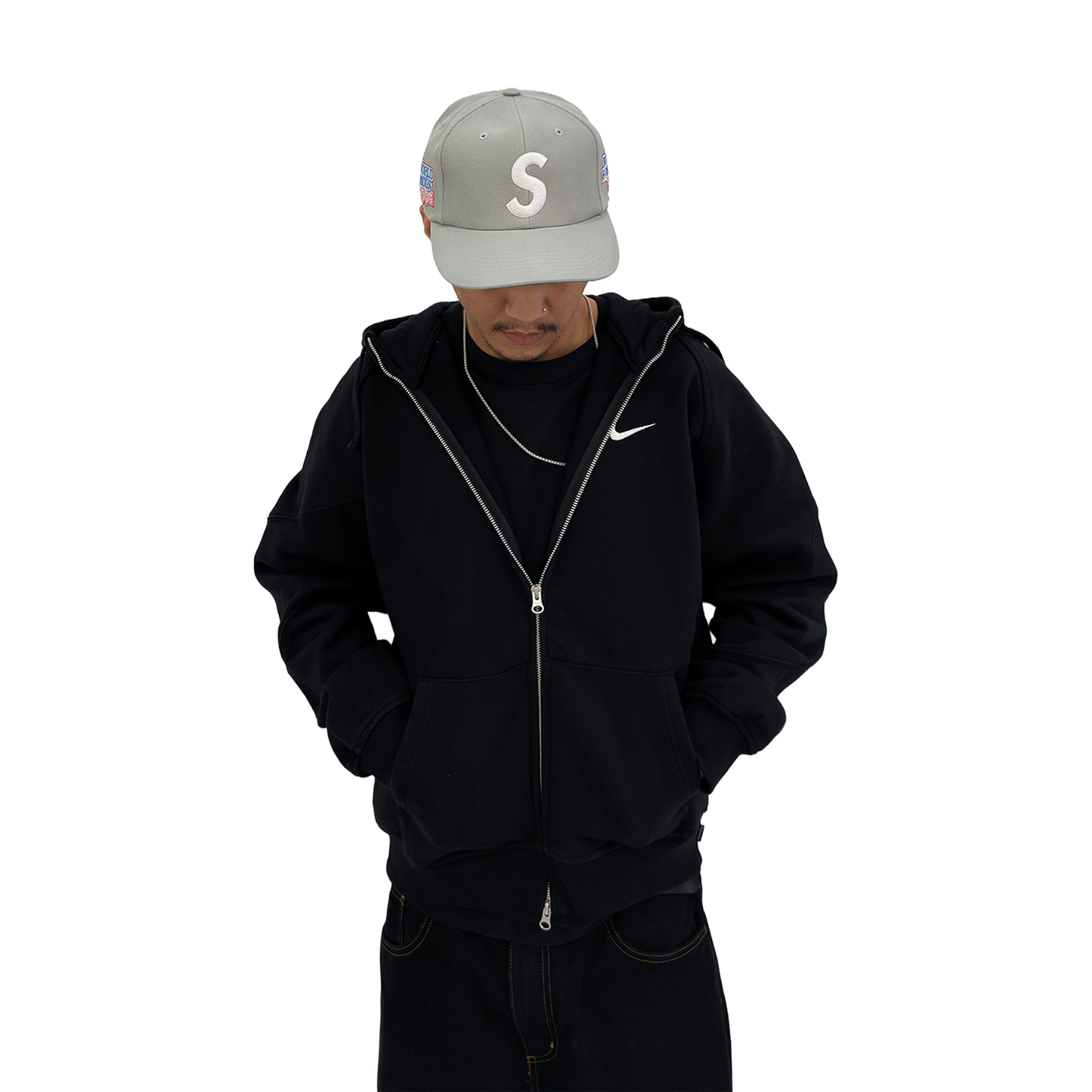 Supreme World Famous S Logo 6-Panel Grey (SS25)
