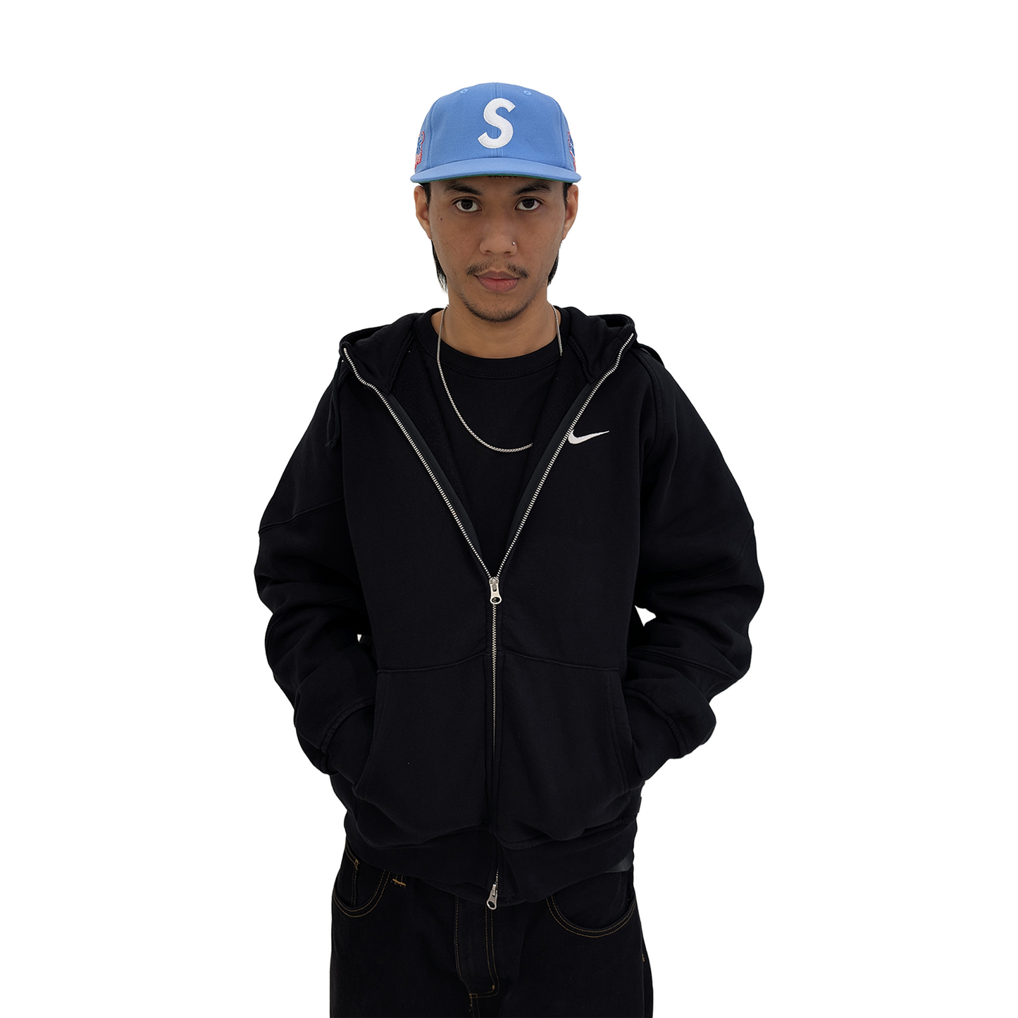 Supreme World Famous S Logo 6-Panel (SS25) - $48