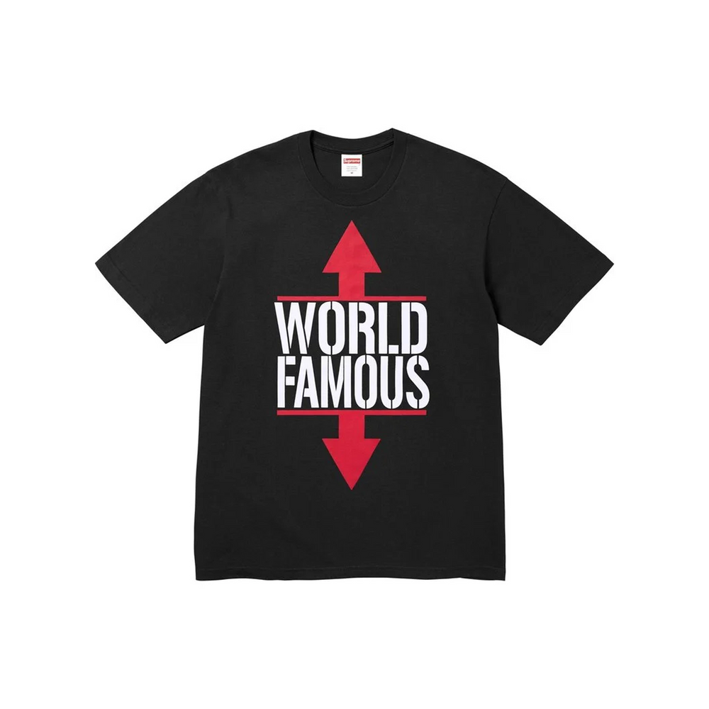 Supreme World Famous Tee Black (SS26)