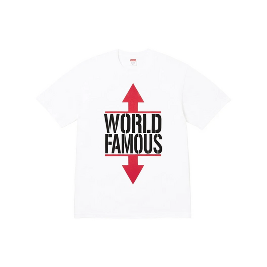 Supreme World Famous Tee White (SS26)
