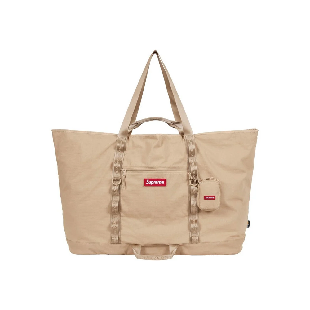 Supreme X-Large Tote Bag + Utility Pouch Tan (SS26)