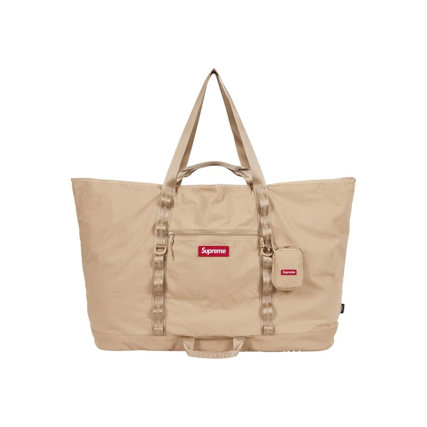 Supreme X-Large Tote Bag + Utility Pouch Tan (SS26)