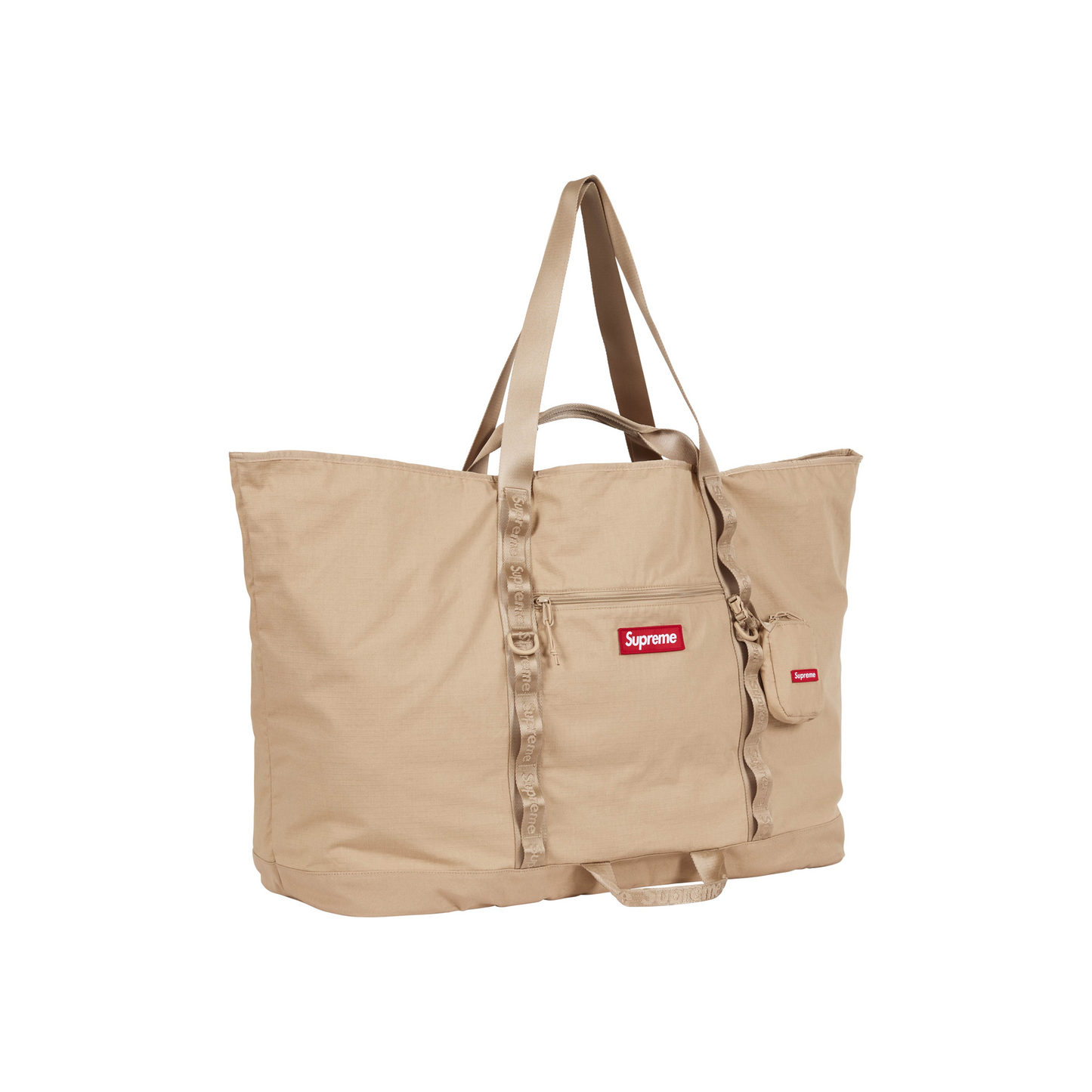 Supreme X-Large Tote Bag + Utility Pouch Tan (SS26)